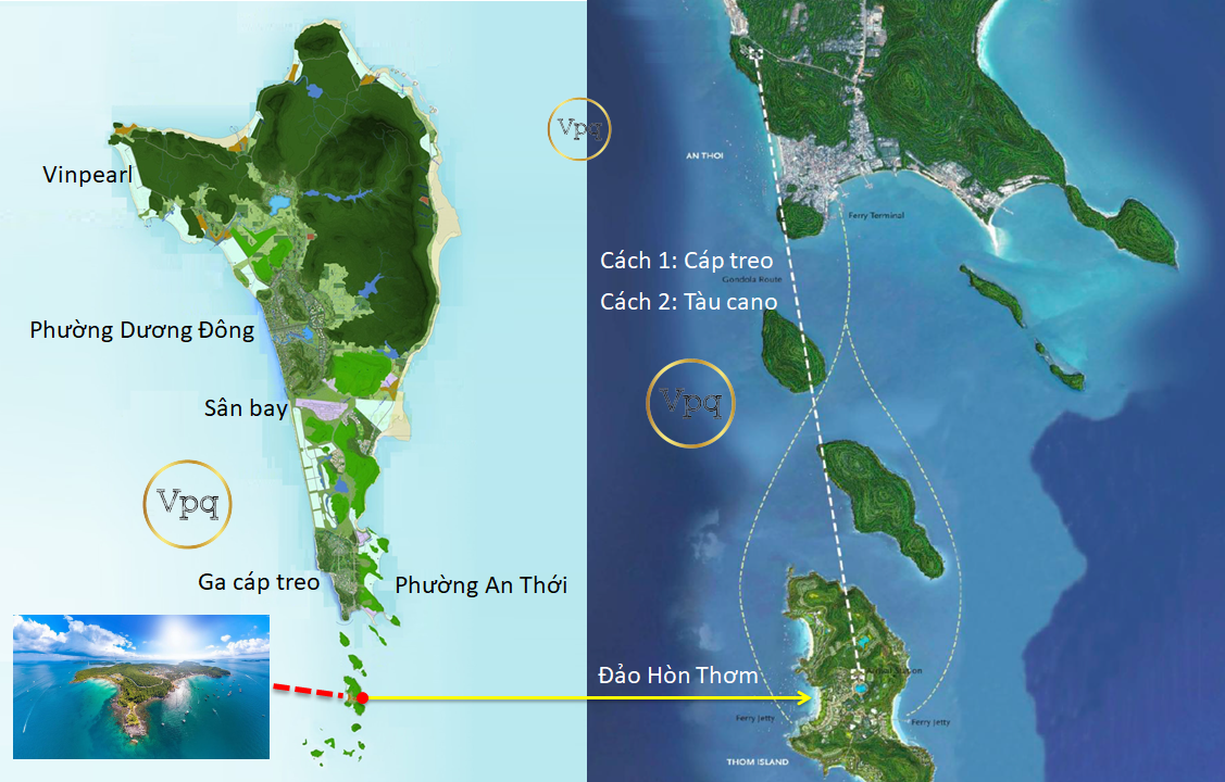 Vị trí đặc biệt đảo Thiên Đường Hòn Thơm - Đảo của đảo