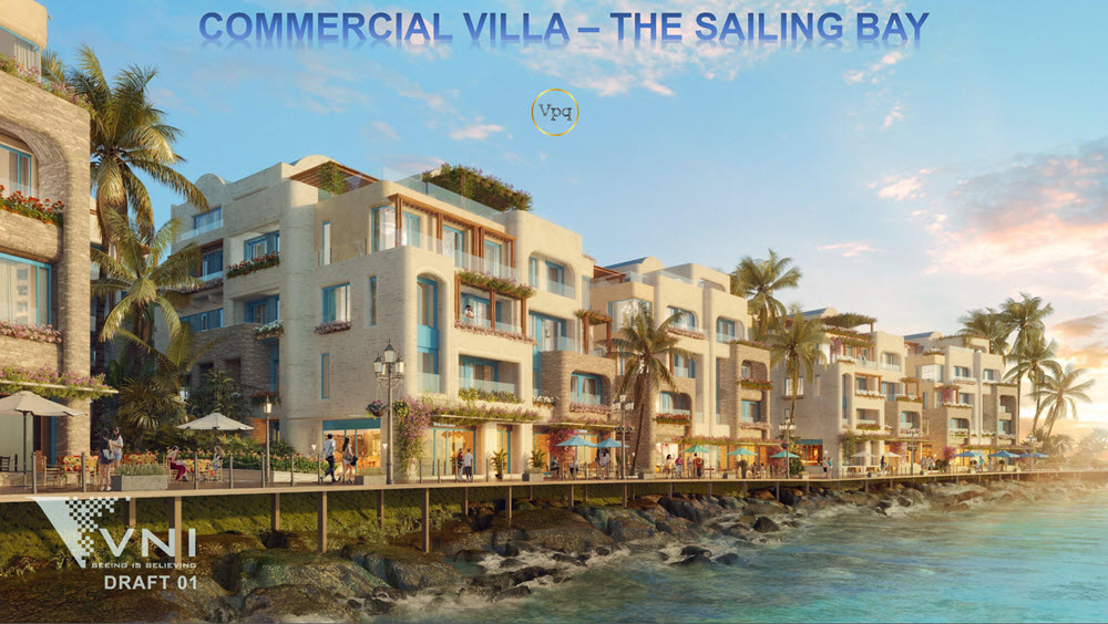 Phối cảnh biệt thự Commercial Villa - The Sailing Bay
