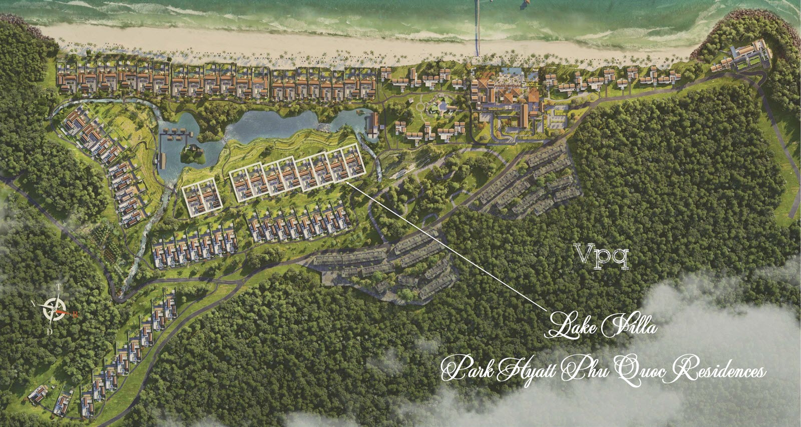 Mặt bằng Lake Villa dự án Park Hyatt Phú Quốc