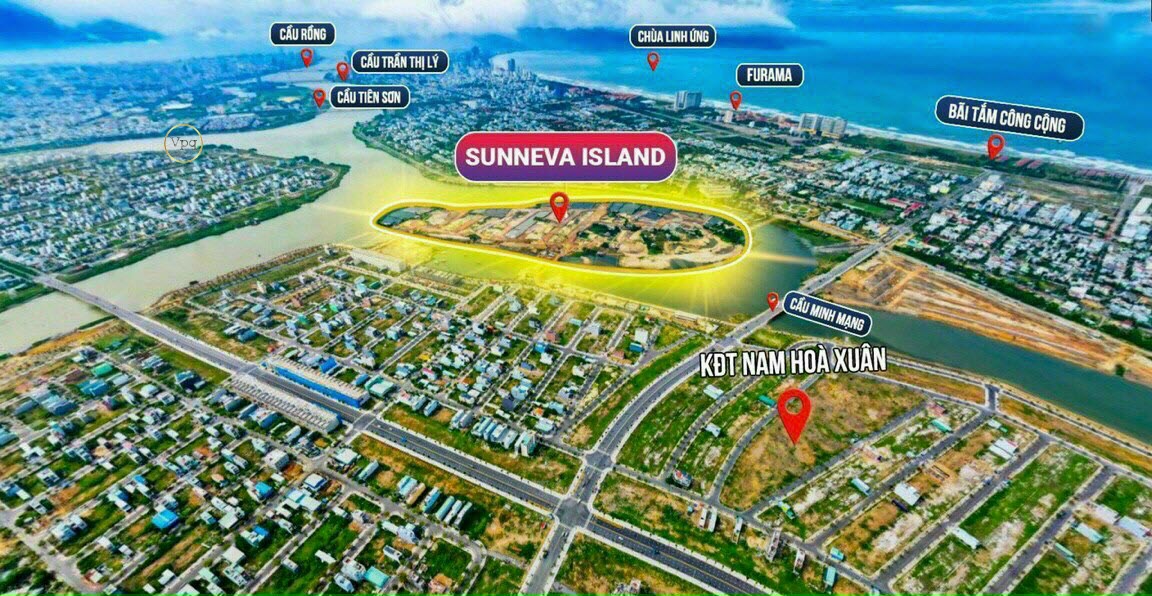 Vị trí Sunneva Island Đà Nẵng đẽ dàng kết nối các địa điểm