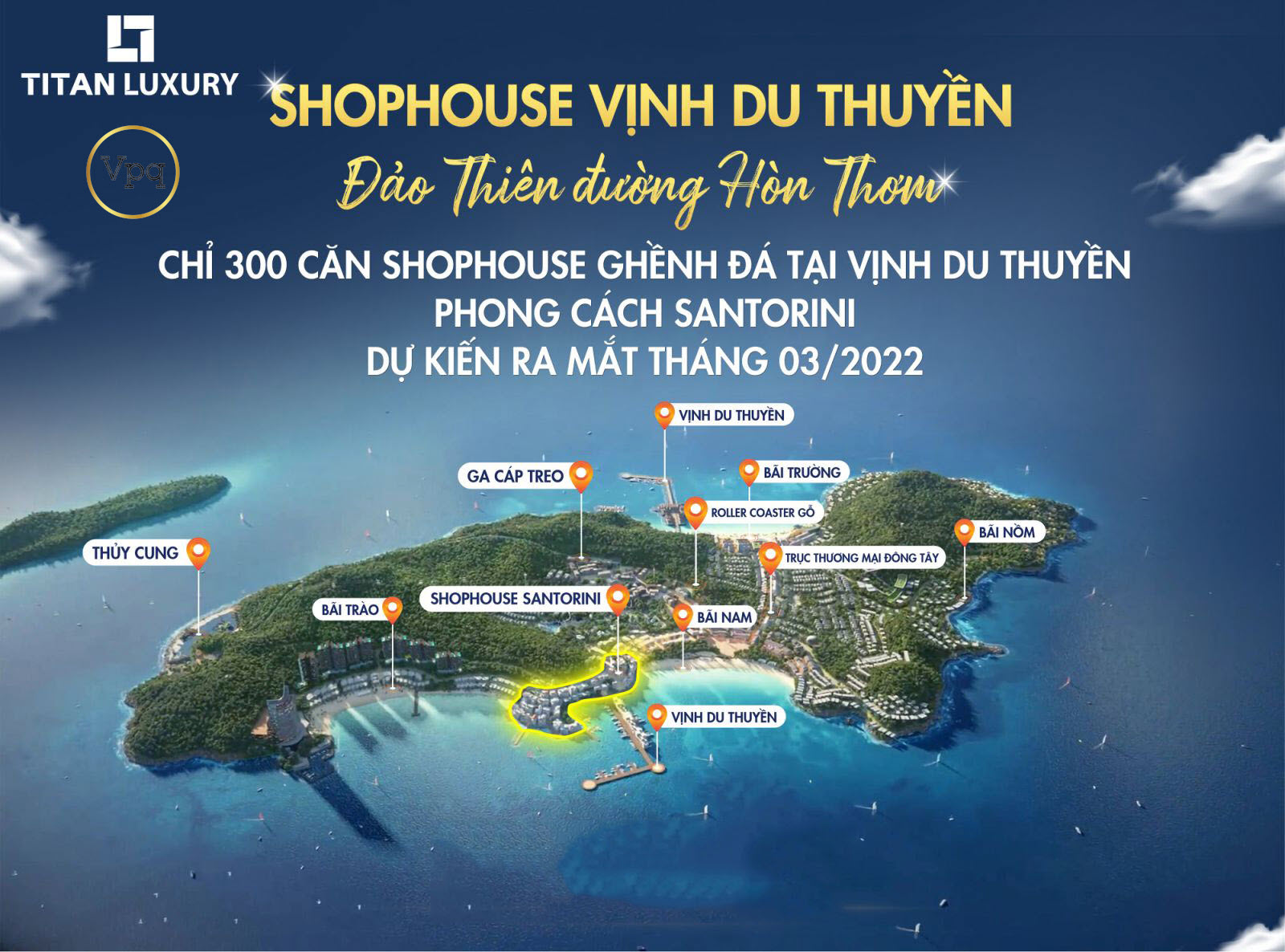 Vị trí độc tôn của shophouse Santorini Hòn Thơm