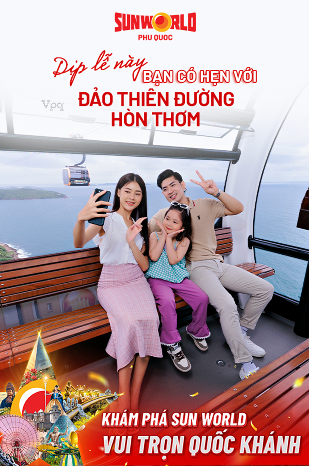 Vi vu cáp treo ba dây vượt biển dài nhất thế giới, chiêm ngưỡng thiên nhiên tươi đẹp Nam Phú Quốc 