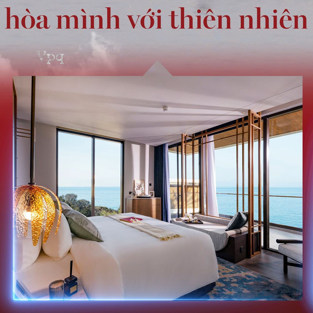 Nội thất phòng ngủ dinh thự Signature Gran Meliá Nha Trang