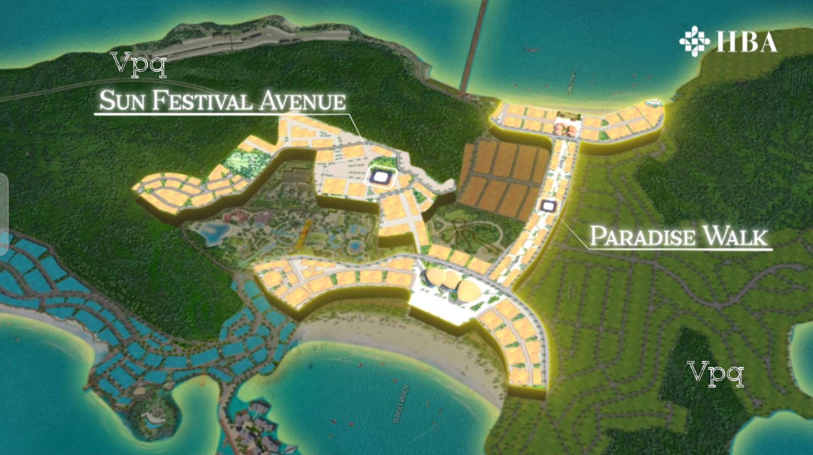 HBA kiến tạo hợp phần Sun Festival Avenue và Paradise Walk