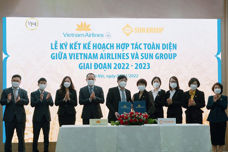 Cú bắt tay của hai thương hiệu lớn Sun Group và Vietnam Airlines