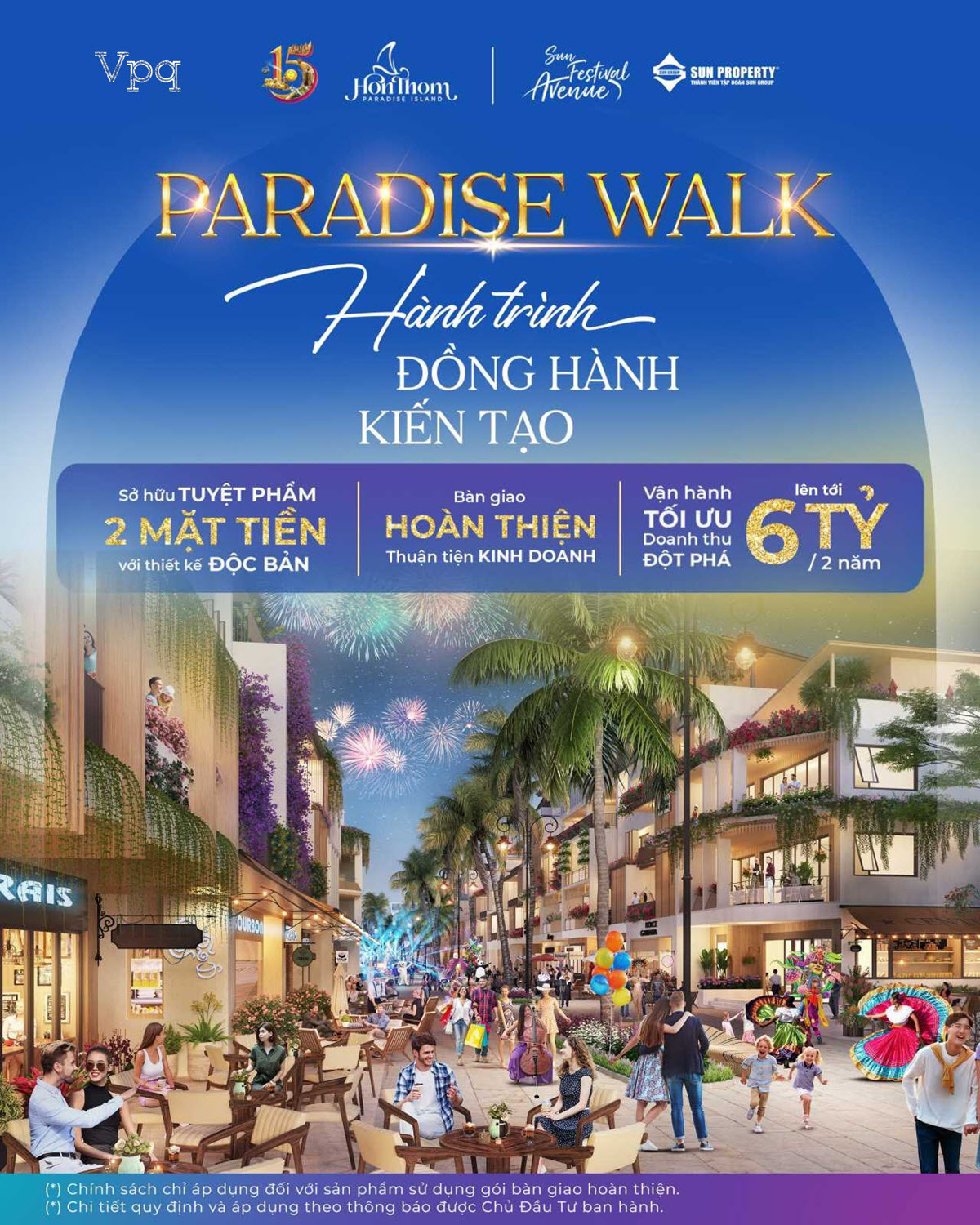 Đồng hành kiến tạo, đầu tư tiên phong tại Paradise Walk