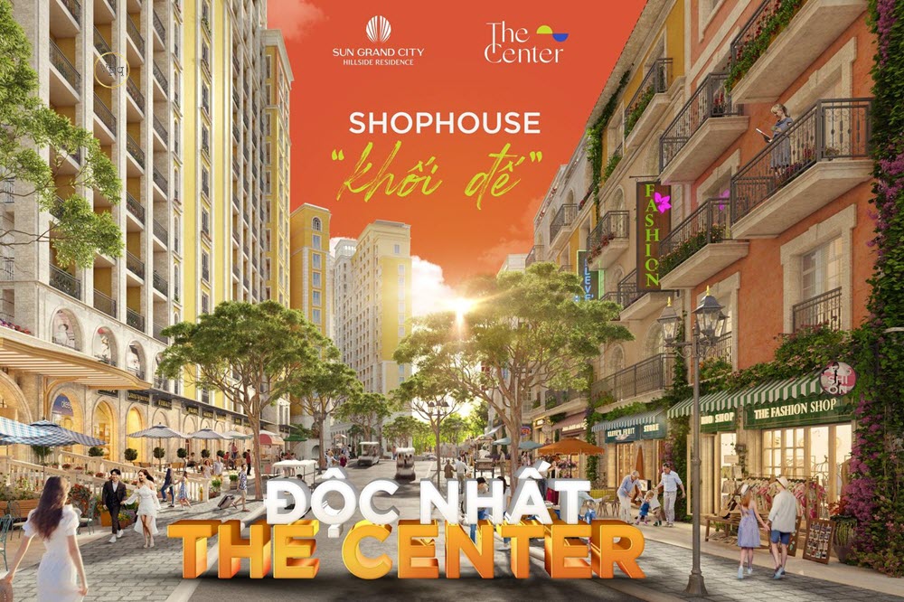 Shophouse khối đế độc nhất The Center Phú Quốc