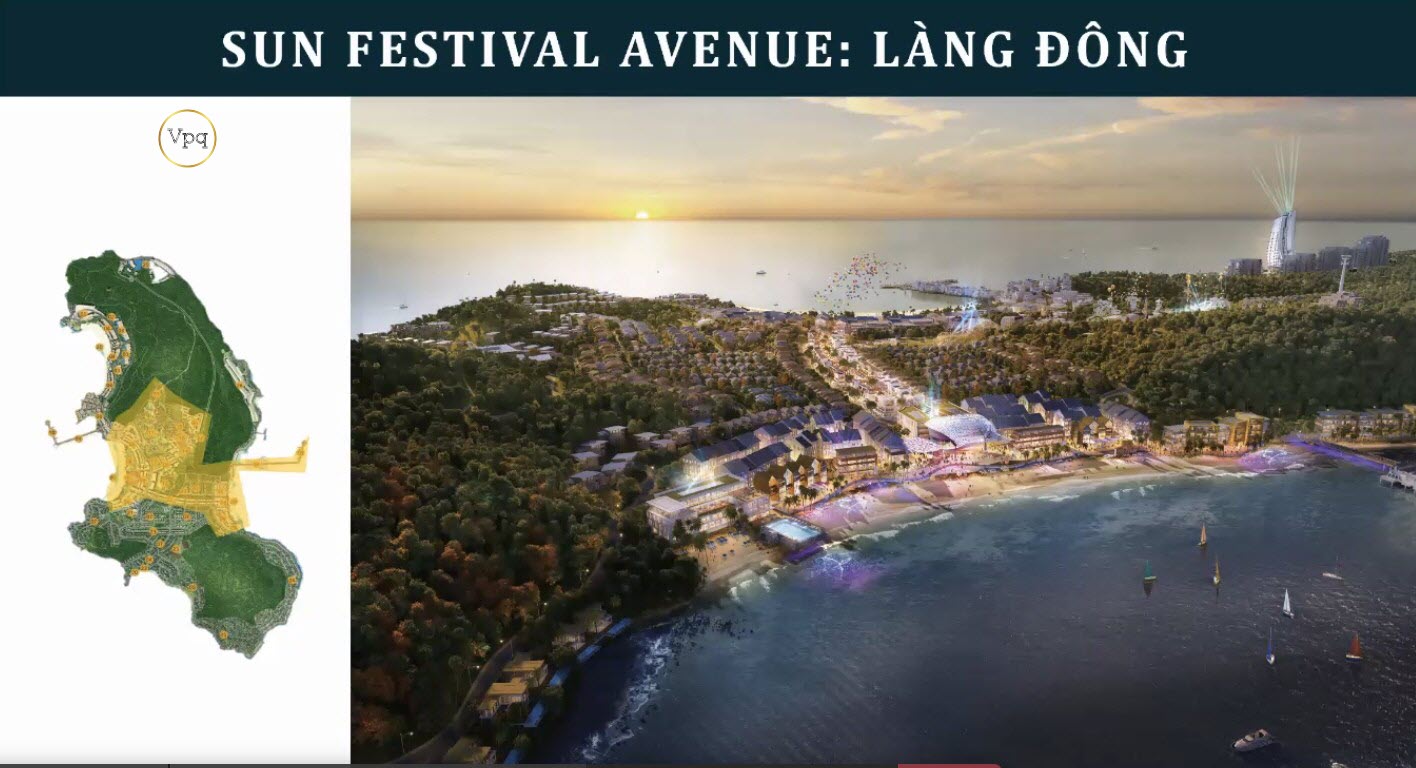 Quy hoạch phân khu Sun Festival Avenue Làng Đông - Hon Thom Paradise Island