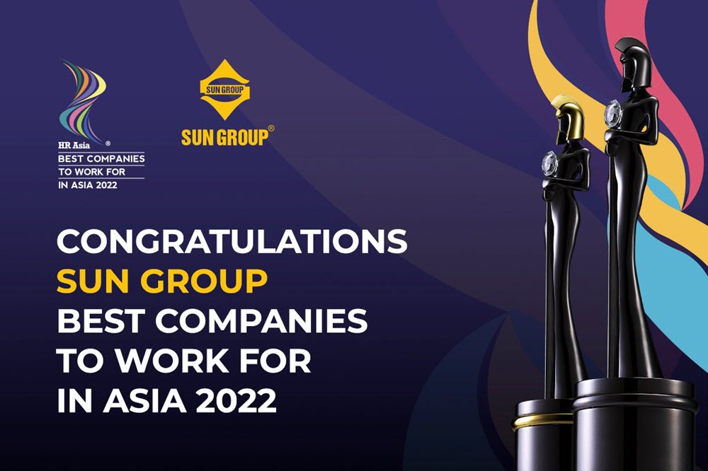Sun Group lần thứ 3 được vinh danh “Nơi làm việc tốt nhất Châu Á”
