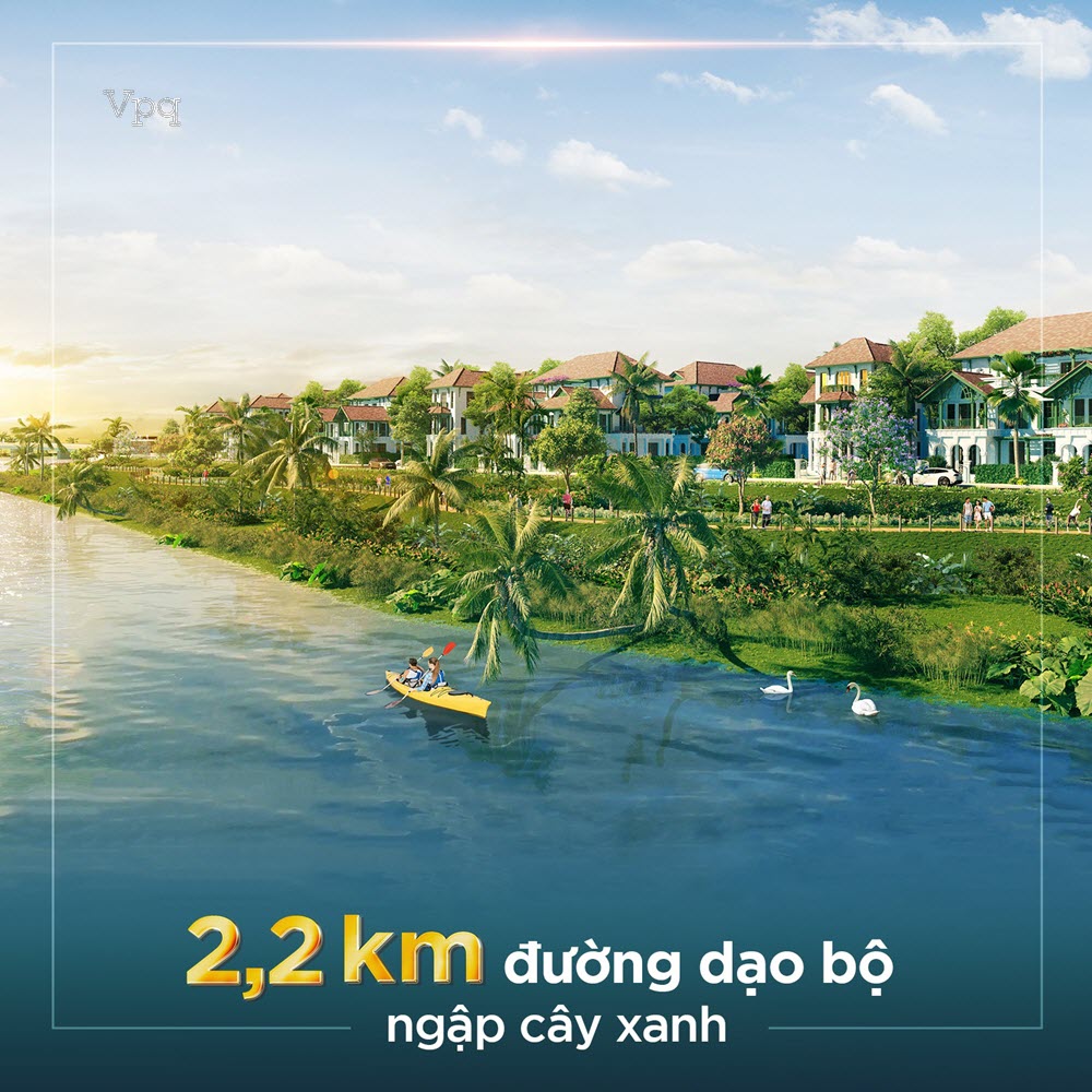 2,2km đường dạo bộ ven sông ngợp lối cây xanh là nơi rèn luyện sức khỏe dẻo dai và hít thở khí trời