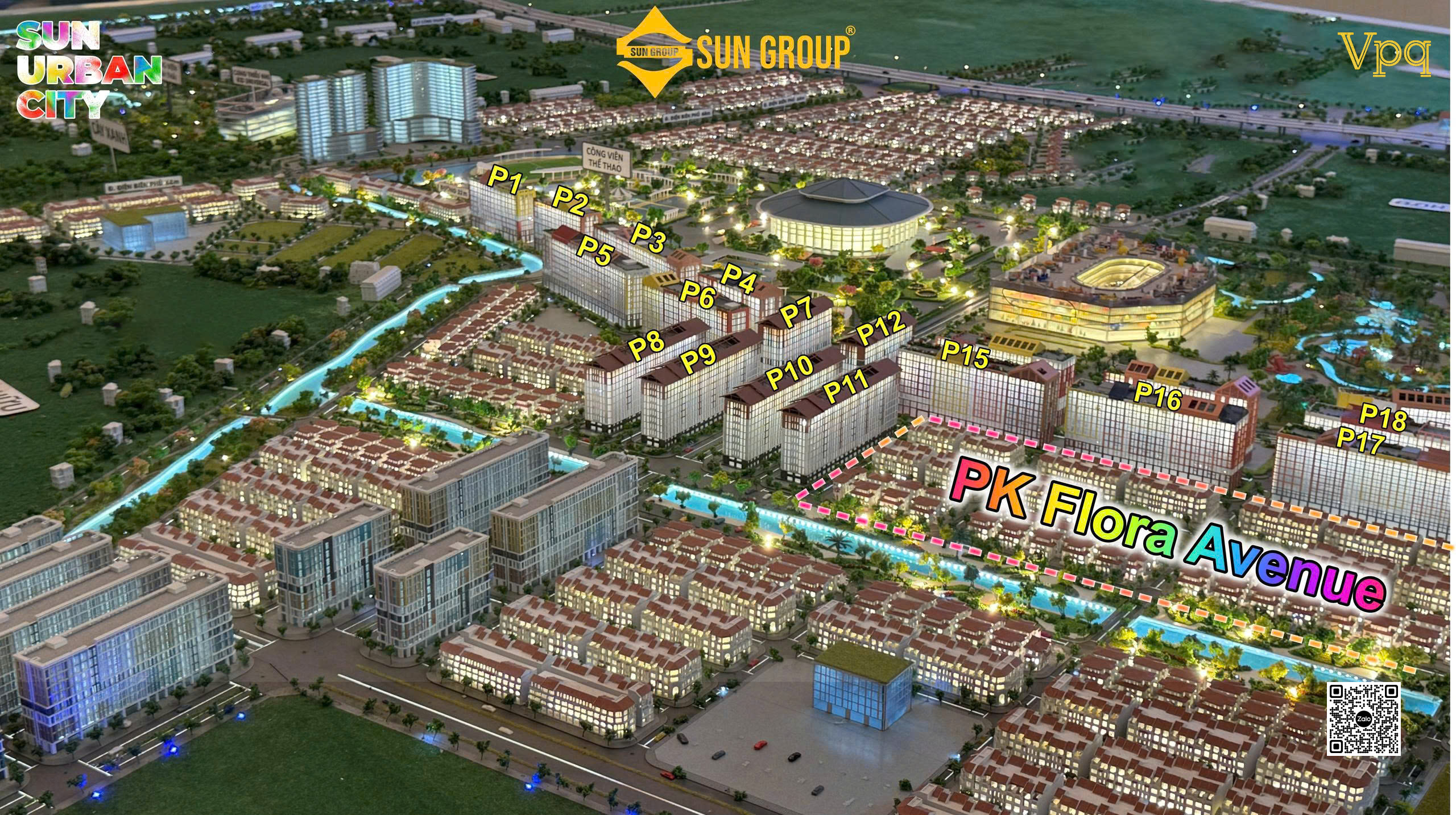 Tổng mặt bằng phân khu Flora Avenue