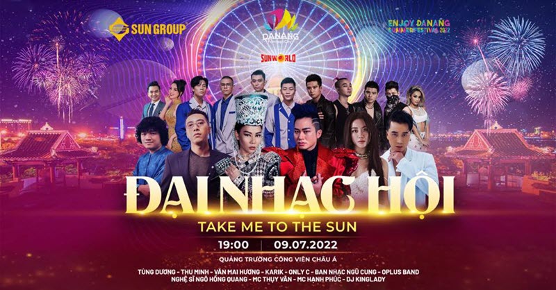 Sun Group mang Đại nhạc hội “Take me to the Sun” đến Đà Nẵng