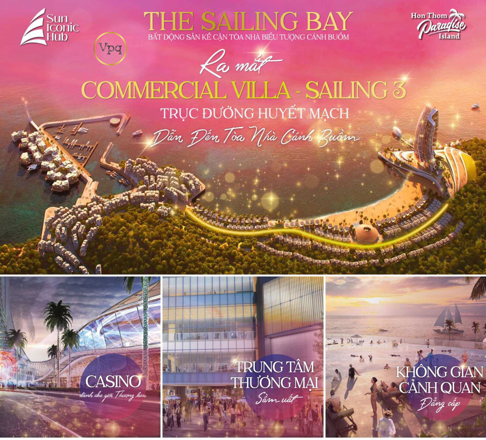 Phân khu The Sailing Bay Sun Iconic Hub Hon Thom