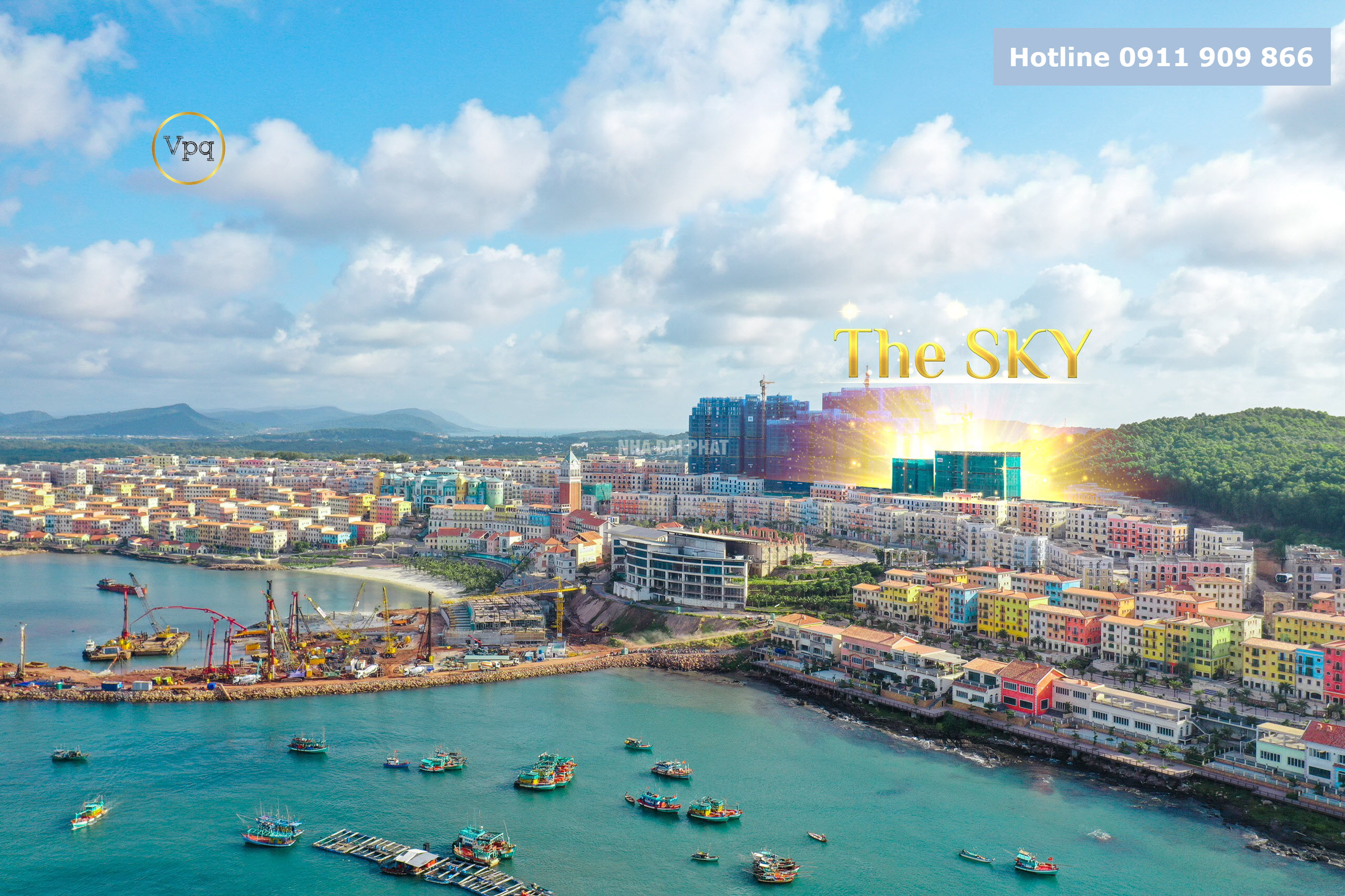 Hình ảnh thực tế tiến độ căn hộ The Sky Phú Quốc