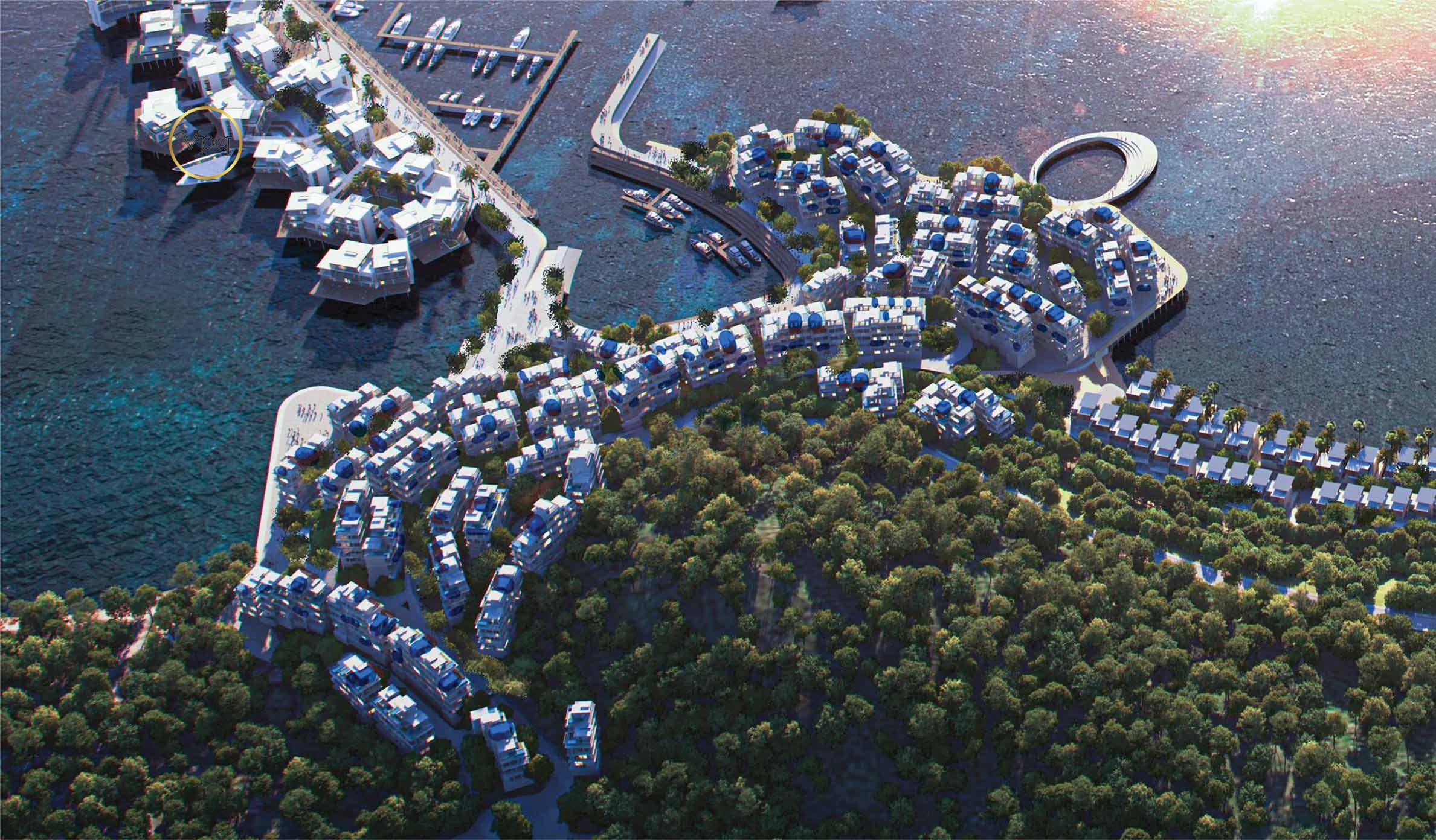Dự án Shophouse phong cách Santorini tại Sun Iconic Hub