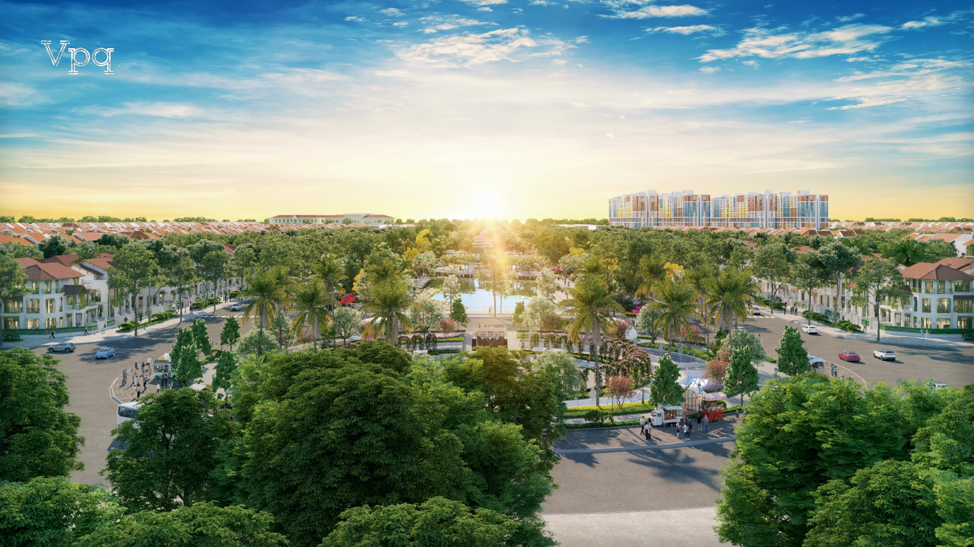 Không gian cảnh quan tại trục sự kiện lễ hội Sun Urban City