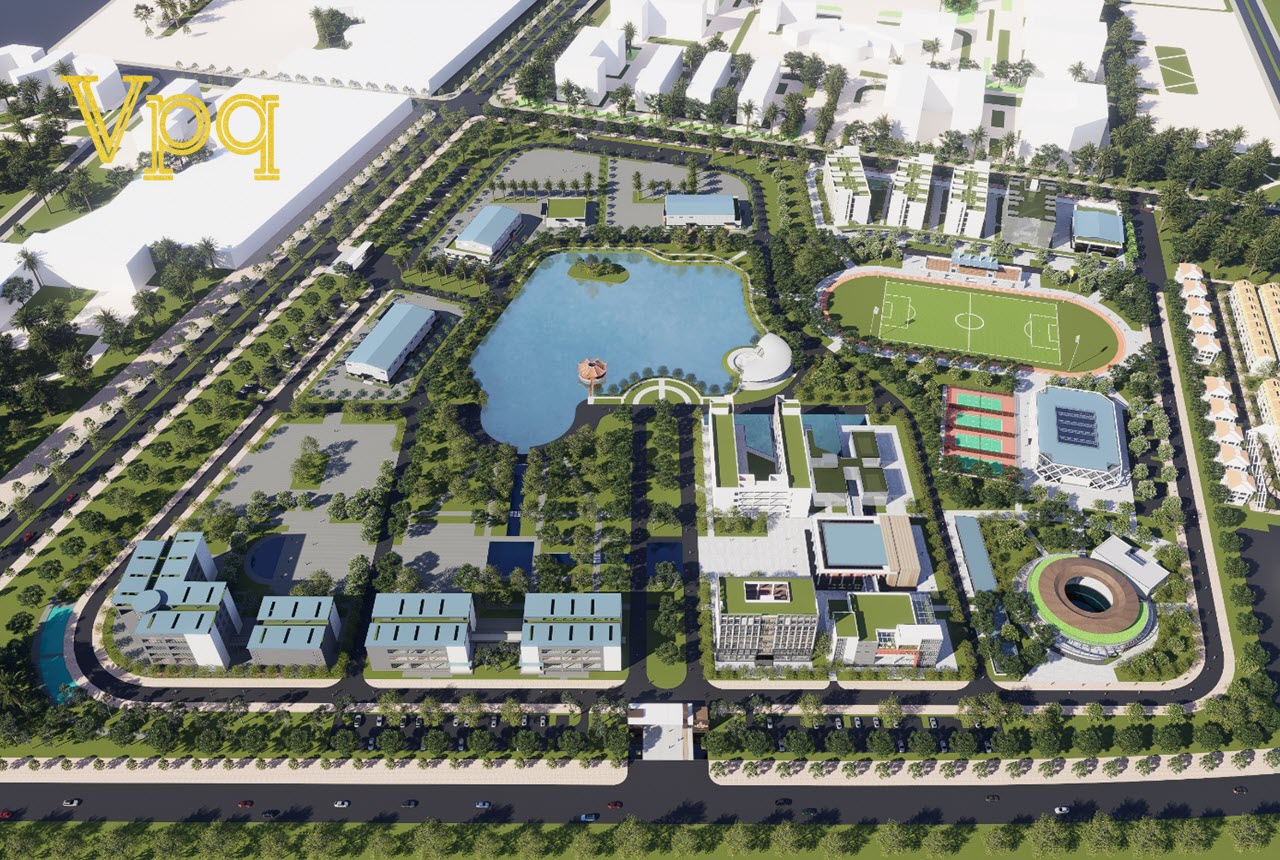 Phối cảnh đại học xây dựng Hà Nội - Phân hiệu 2 tại Hà Nam