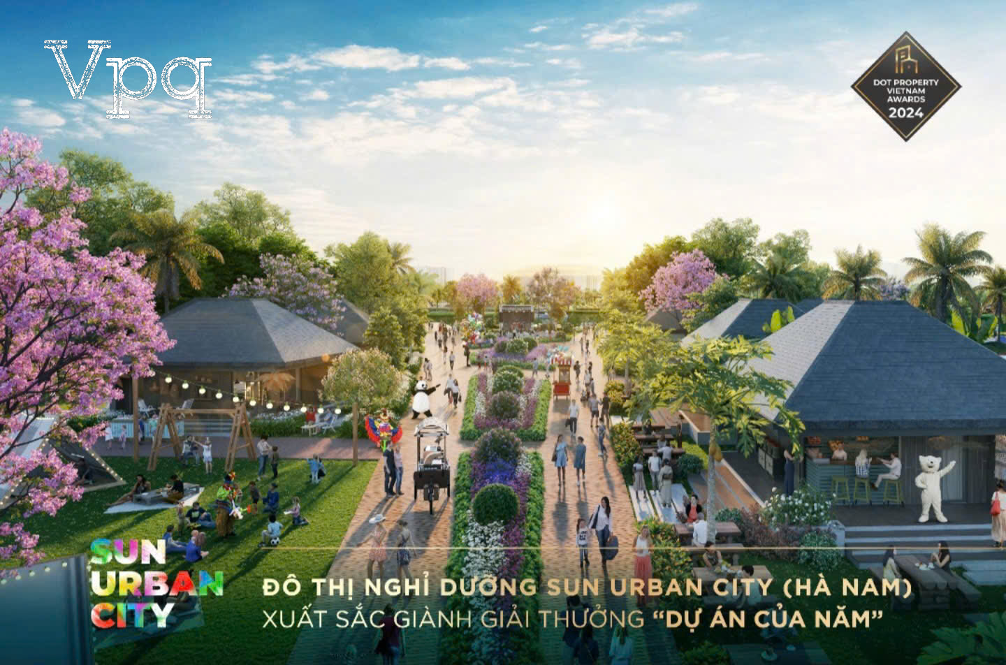 Sun Urban City có mật độ xây dựng chỉ 18%, cây xanh mặt nước lên đến 200ha