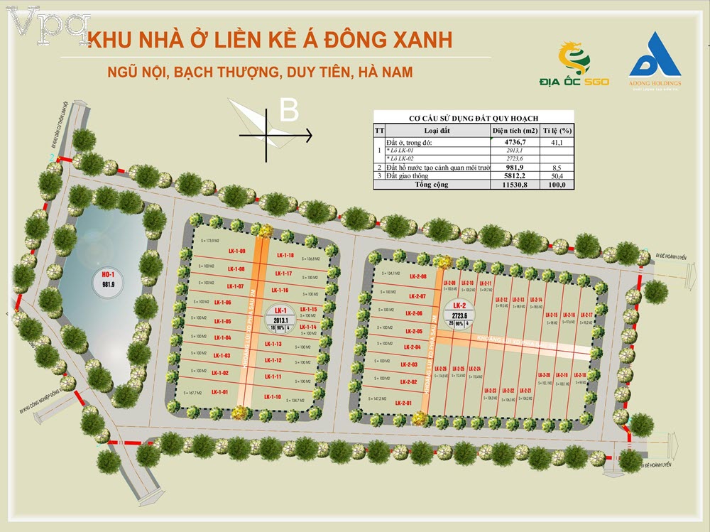 Dự án Á Đông Xanh Hà Nam