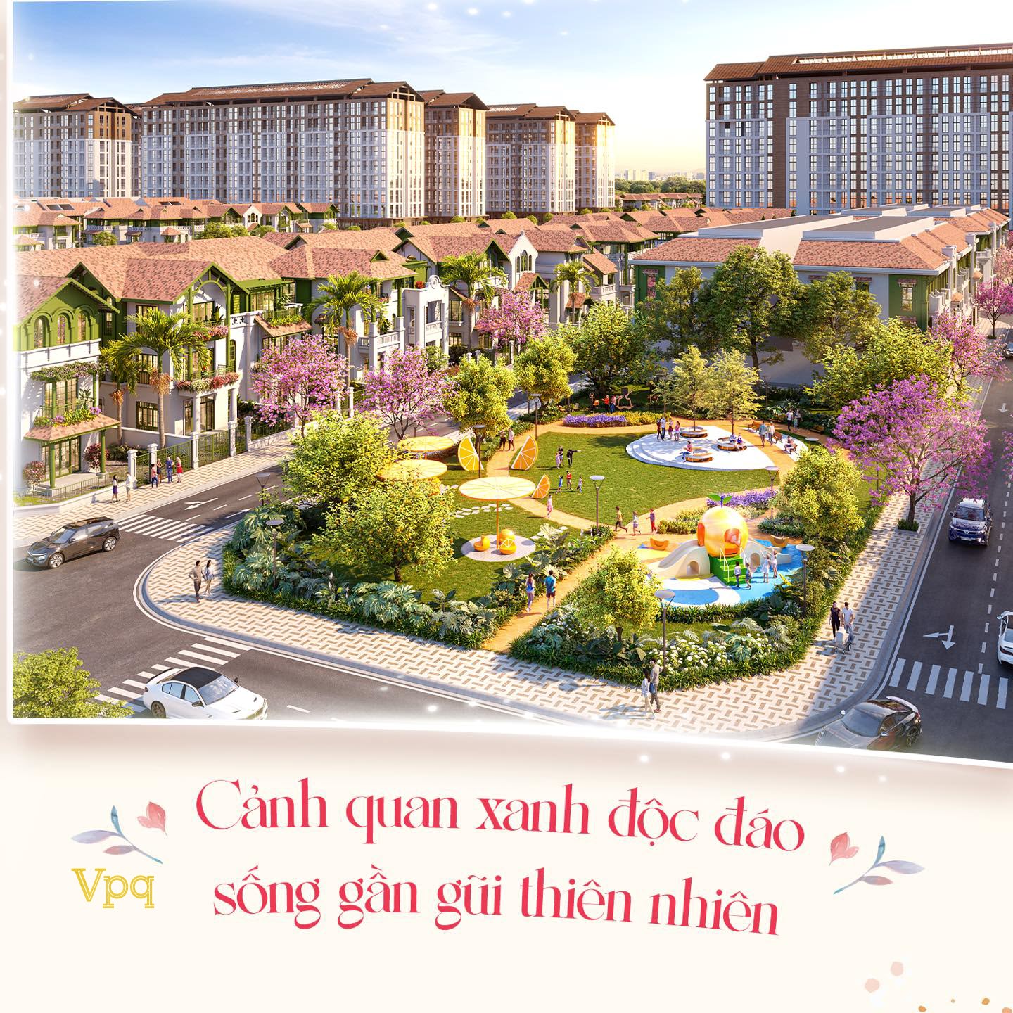 Cảnh quan độc đáo tại phân khu Flora Avenue