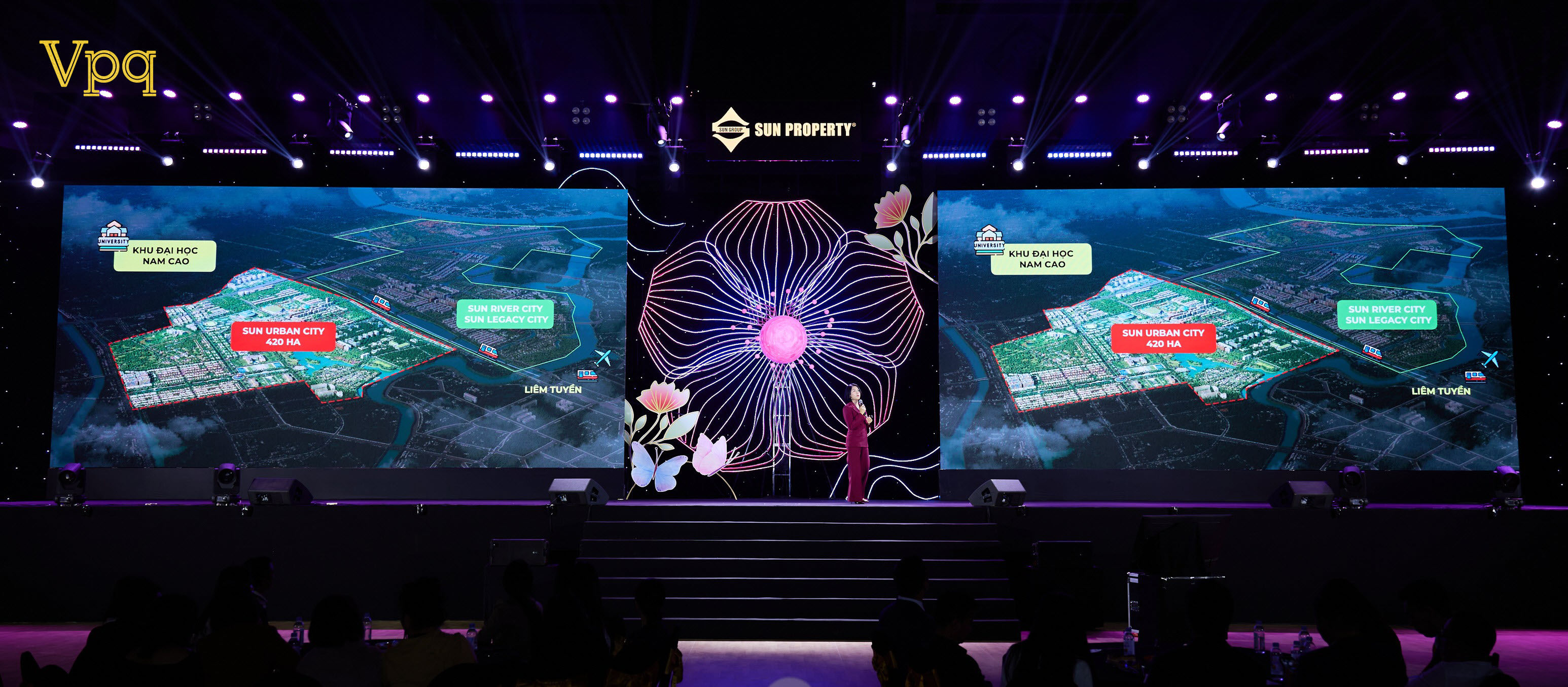 Bà Trịnh Kim Ngần đại diện Sun Property giới thiệu về dự án