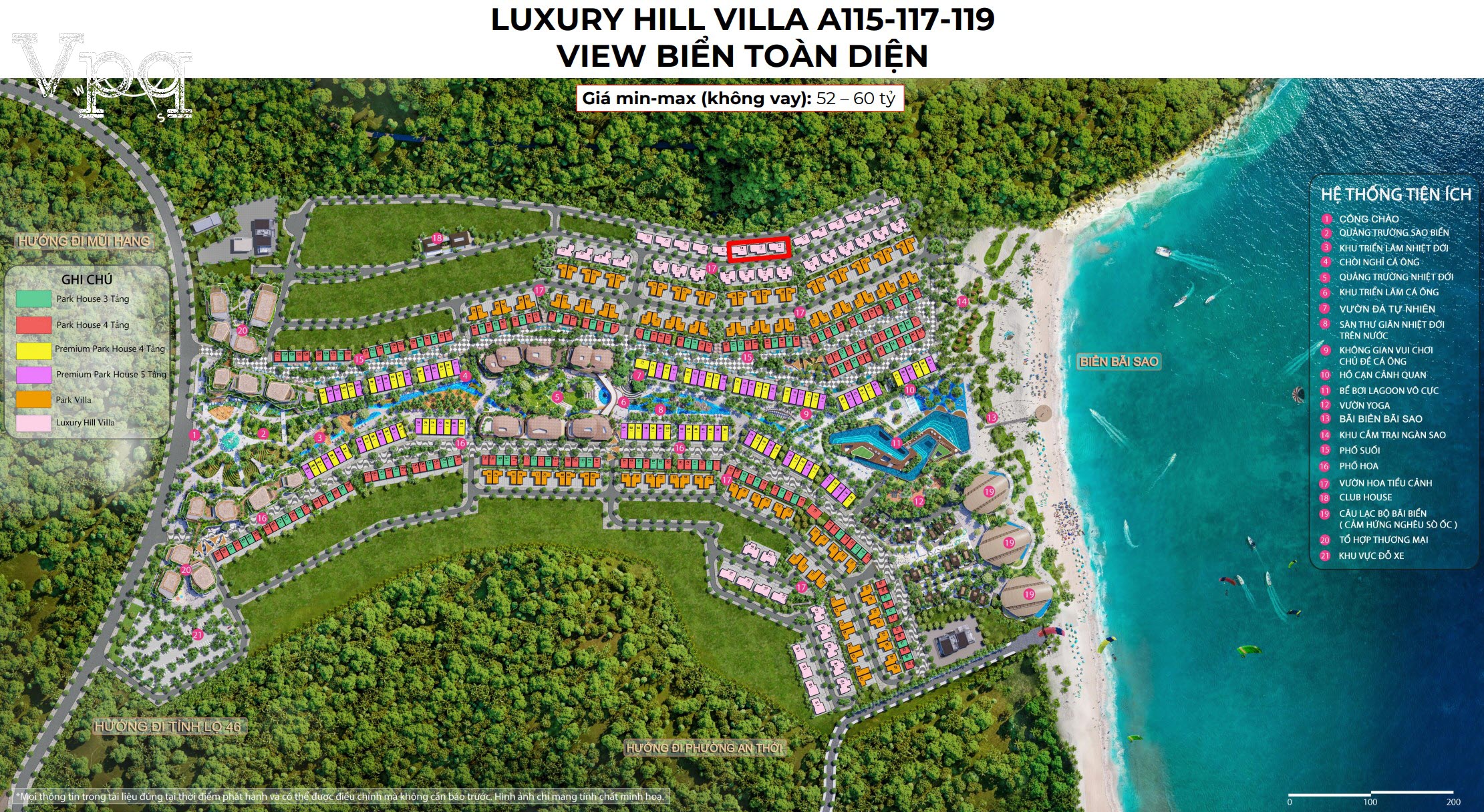 Giá Luxury Hill Villa A115-A117-A119