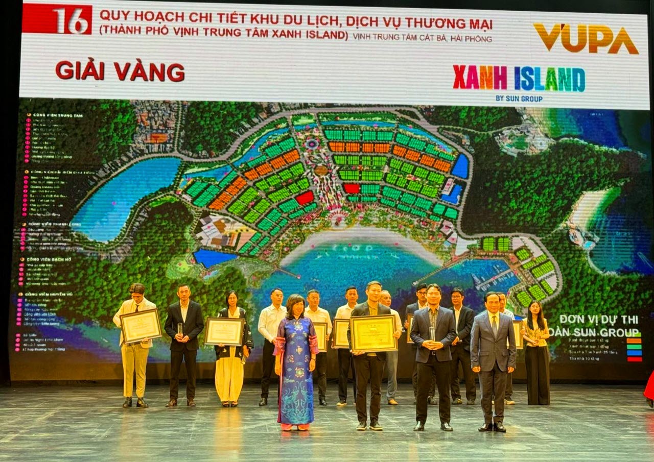 Sun Group nhận Giải Vảng cho Quy hoạch chi tiết 1/500 Khu du lịch, dịch vụ thương mại Vịnh Trung tâm Cát Bà