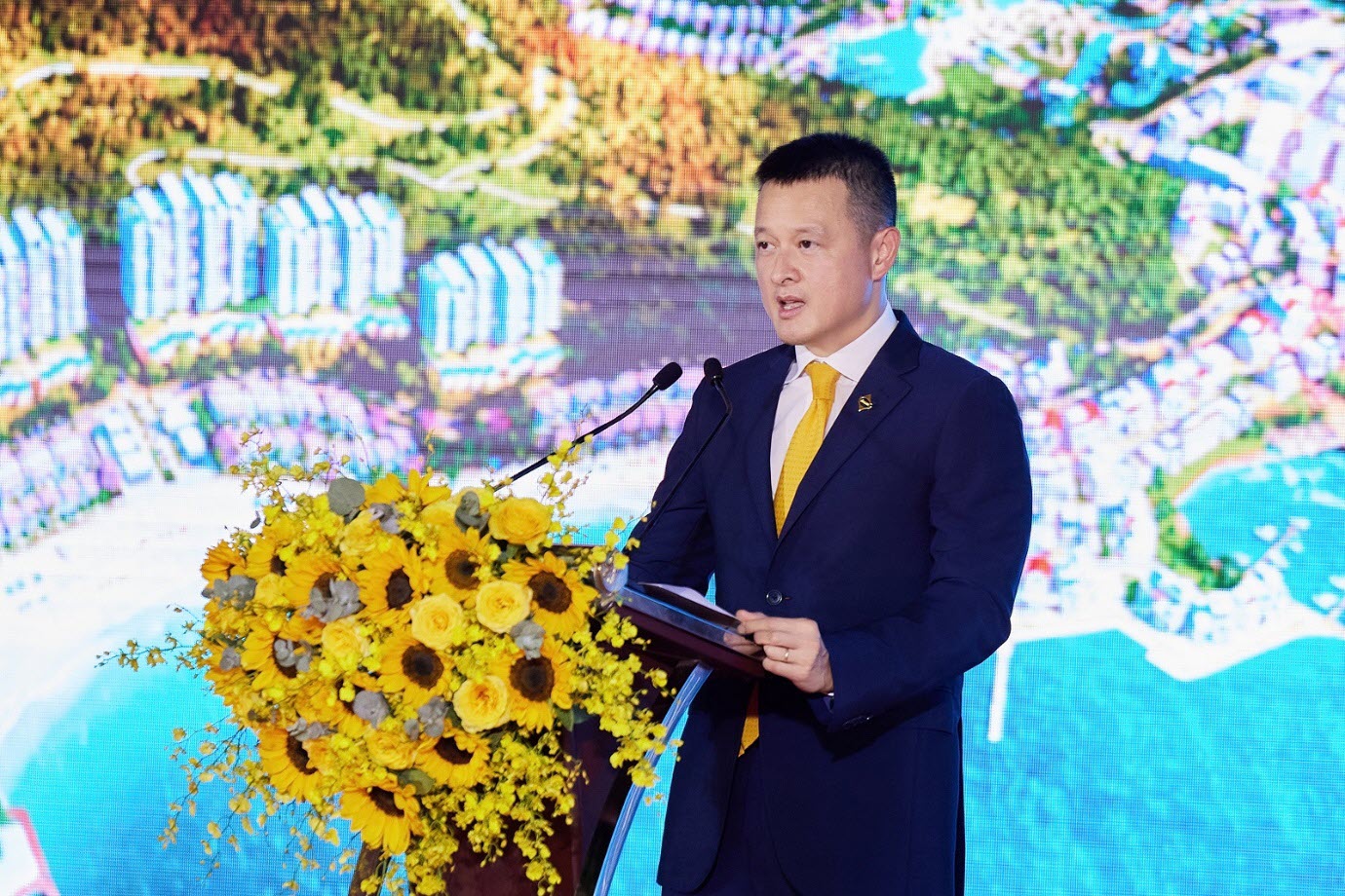 Ông Đặng Minh Trường - Chủ tịch HĐQT Tập đoàn Sun Group phát biểu
