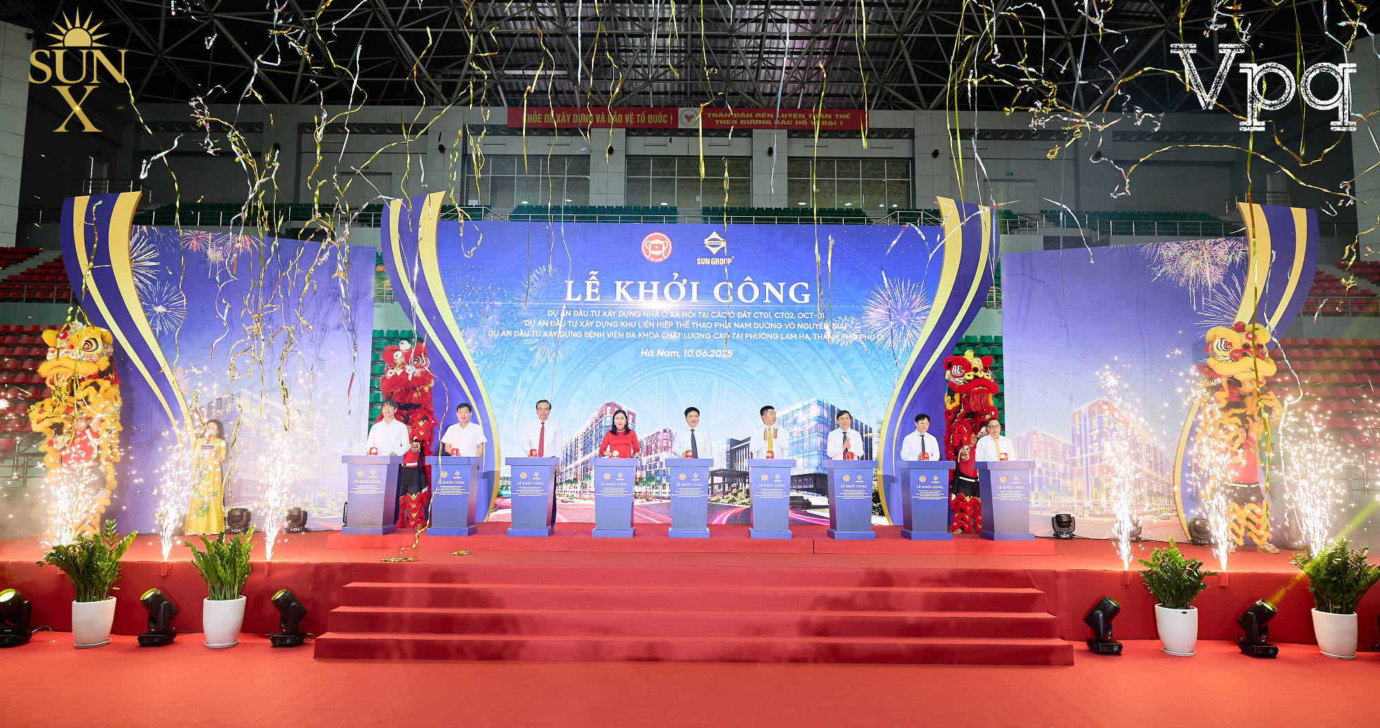 Sun Group khởi công đồng thời 3 dự án an sinh xã hội quy mô khủng tại Hà Nam