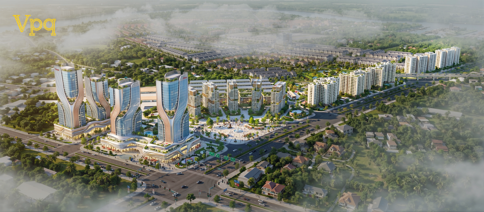 Tổ hợp dự án tạo dấu ấn mới với những tòa nhà thương mại dịch vụ cao tối đa tới 40 tầng