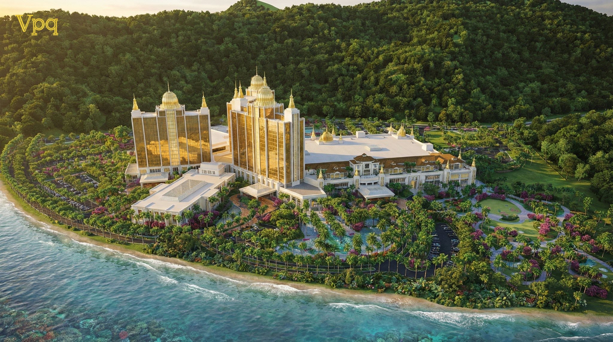 Phối cảnh Khu dịch vụ du lịch phức hợp cao cấp casino tại Khu kinh tế Vân Đồn, Quảng Ninh