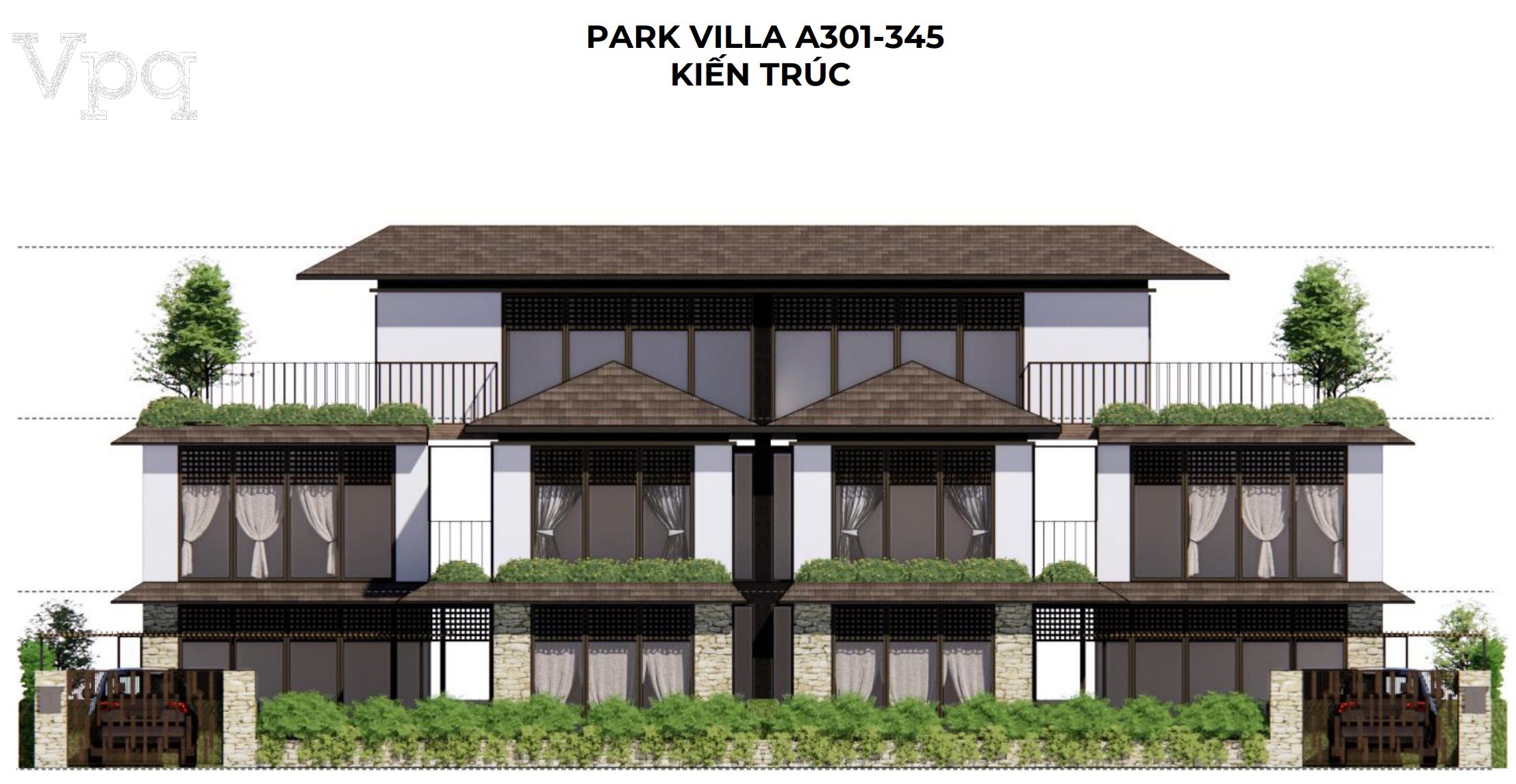 Kiến trúc Park Villa A301-A345