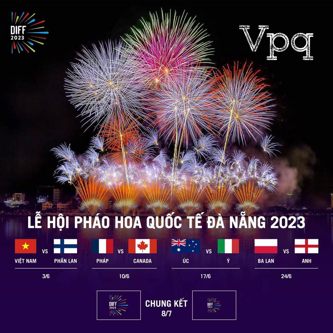 Lịch bắn pháo hoa quốc tế Đà Nẵng 2023