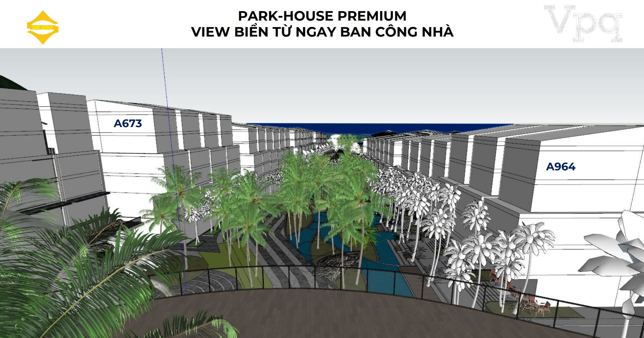 Park House Premium view biển ngay từ cầu kính