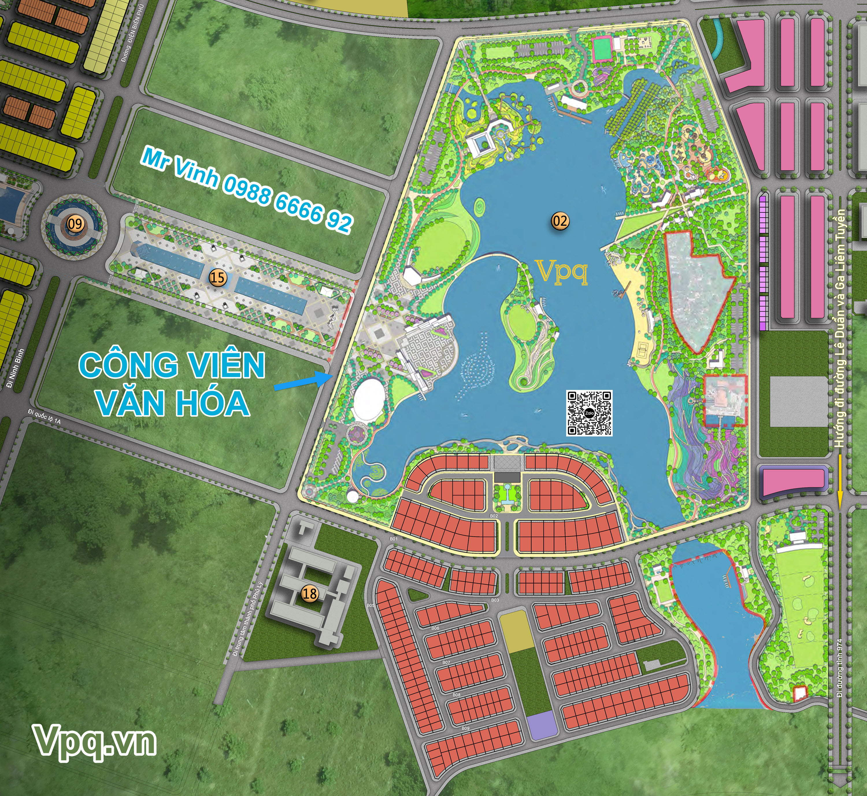 Mặt bằng C&ocirc;ng vi&ecirc;n văn h&oacute;a Sun Urban City