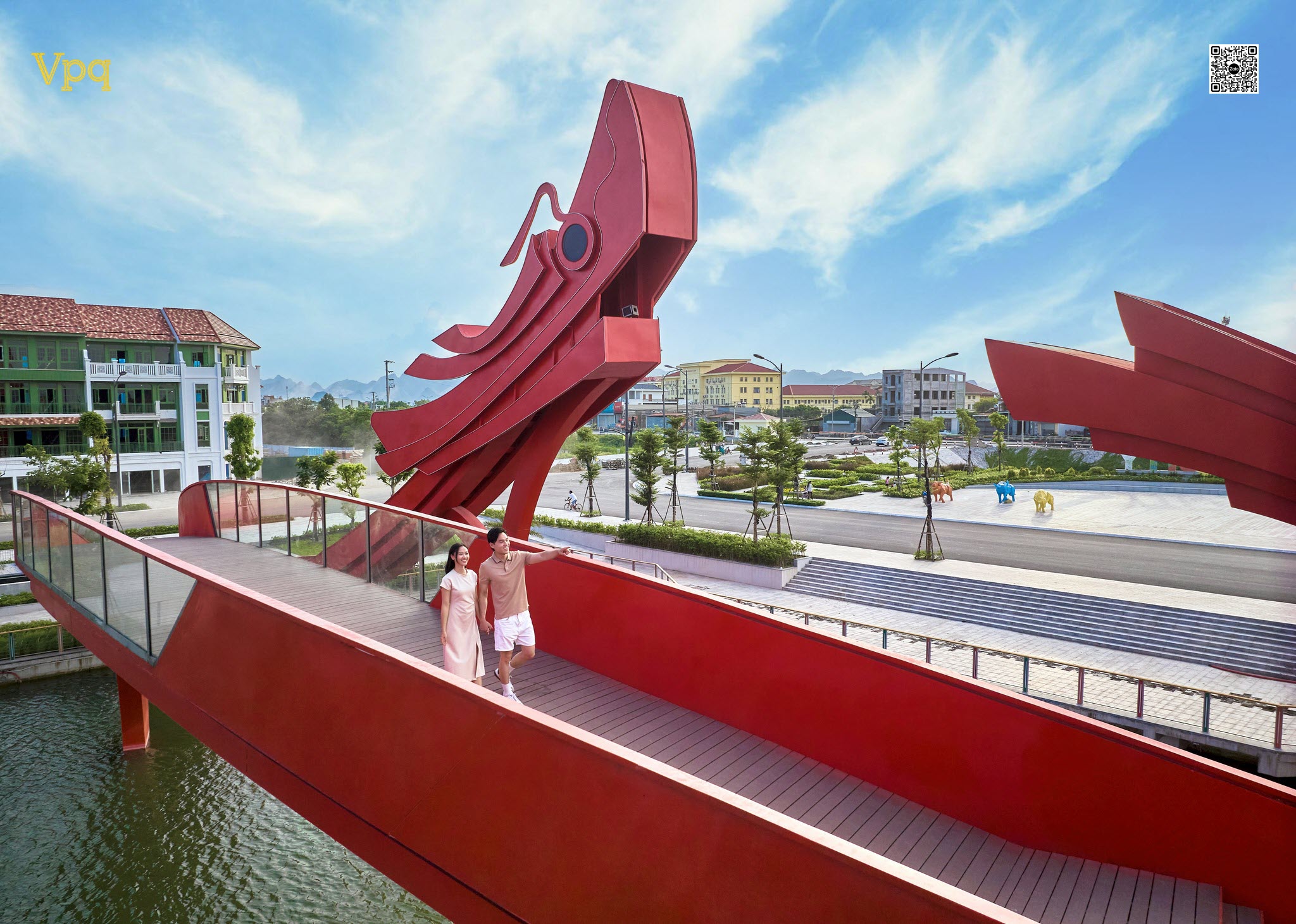 Cầu Long Kiều  biểu tượng văn hóa tại Sun Urban City Hà Nam