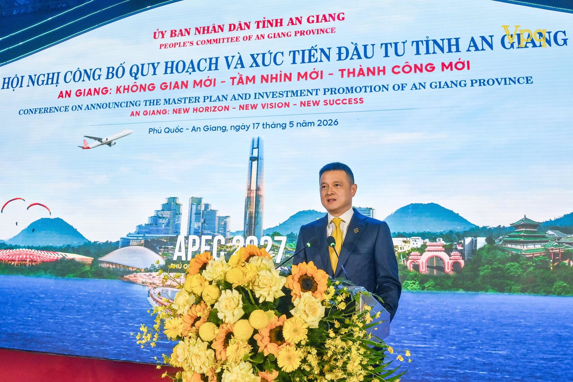 Ông Đặng Minh Trường- Chủ tịch HĐQT Tập đoàn Sun Group phát biểu tại hội nghị