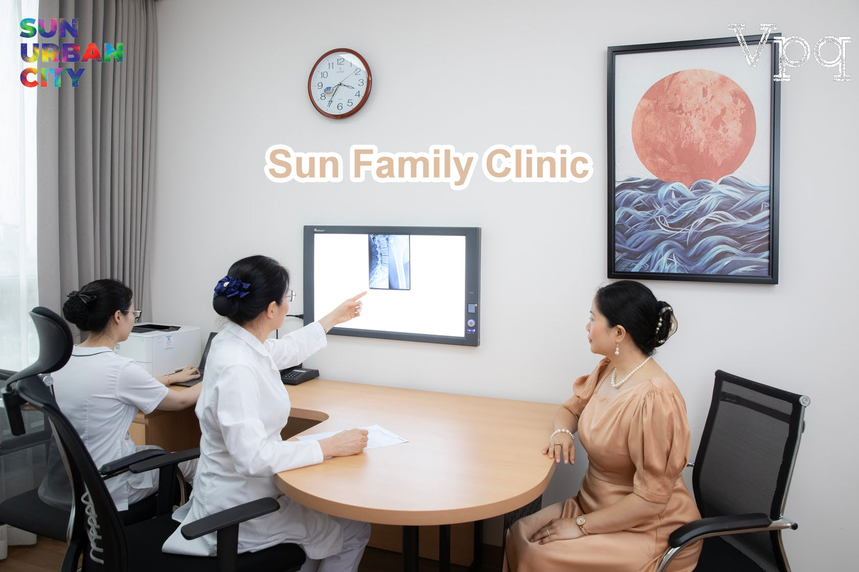 Cư dân phân khu Kim Tiền sẽ được thăm khám, chăm sóc và tư vấn sức khỏe tại Sun Family Clinic