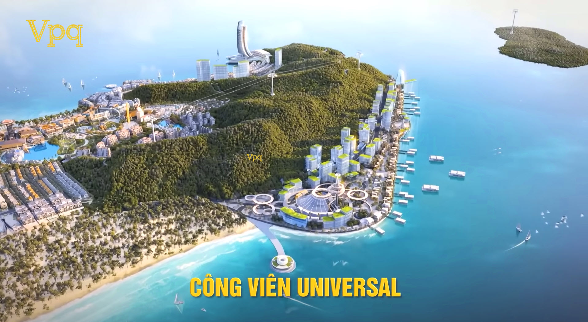 Phối cảnh C&ocirc;ng vi&ecirc;n Universal H&ograve;n Thơm 