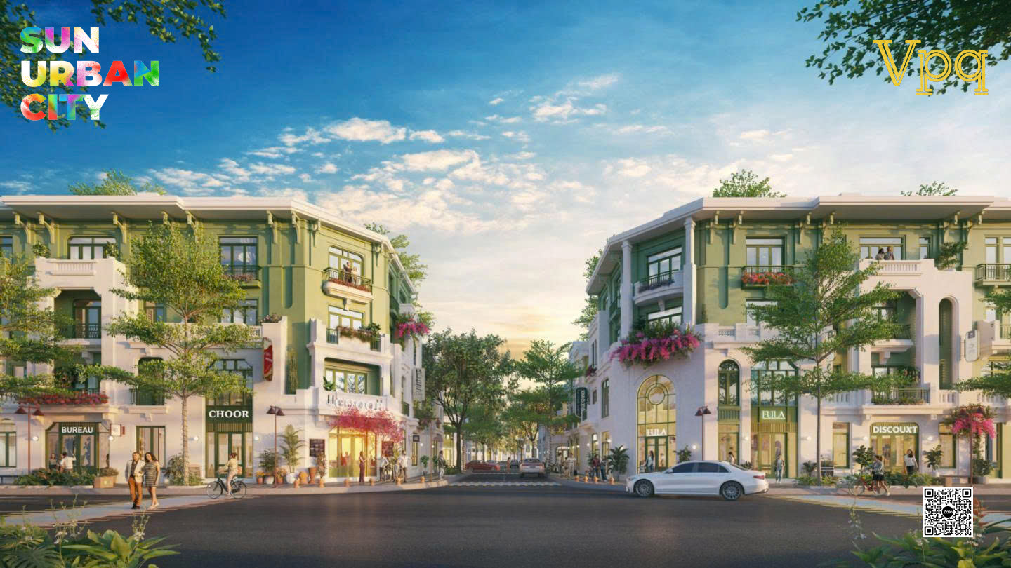 Hình ảnh phối cảnh nhà phố liền kề Flora Avenue
