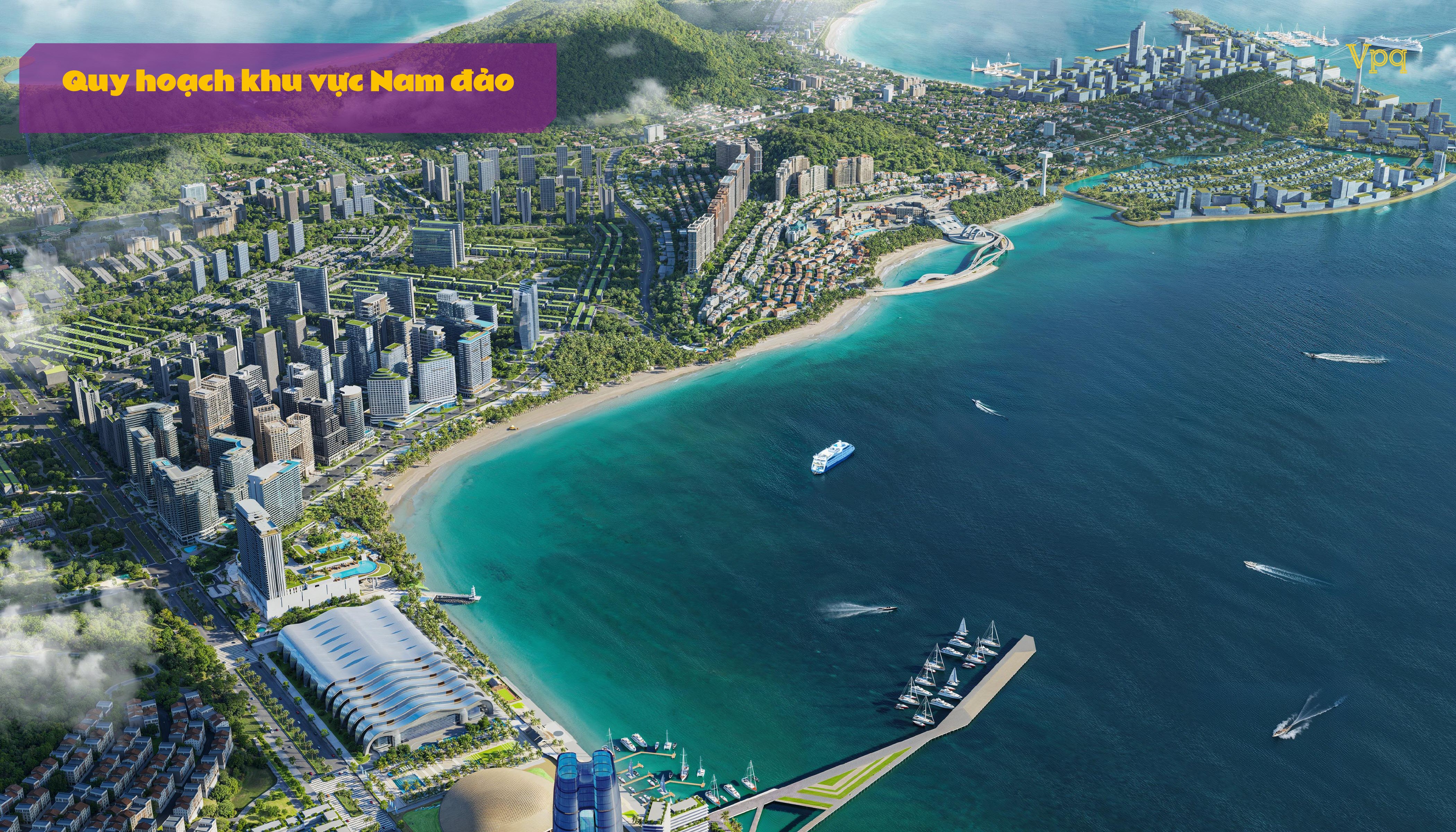 Phối cảnh tổng thể dự án Sun Group tại Nam đảo Phú Quốc