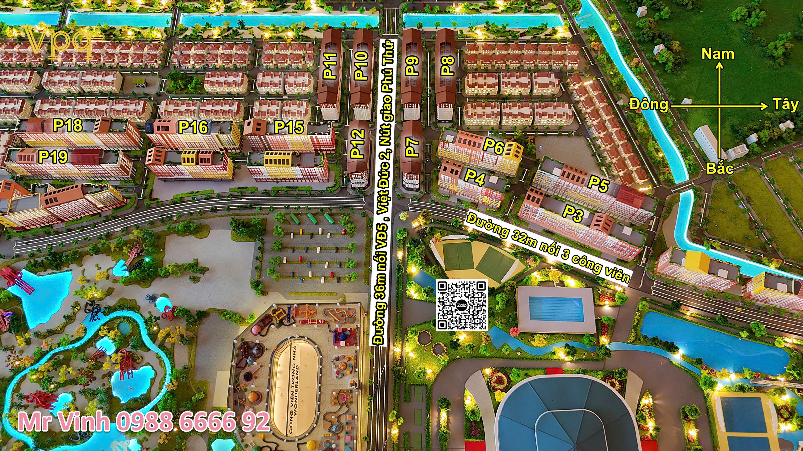 Vị trí các tòa chung cư Park Residence đang mở bán