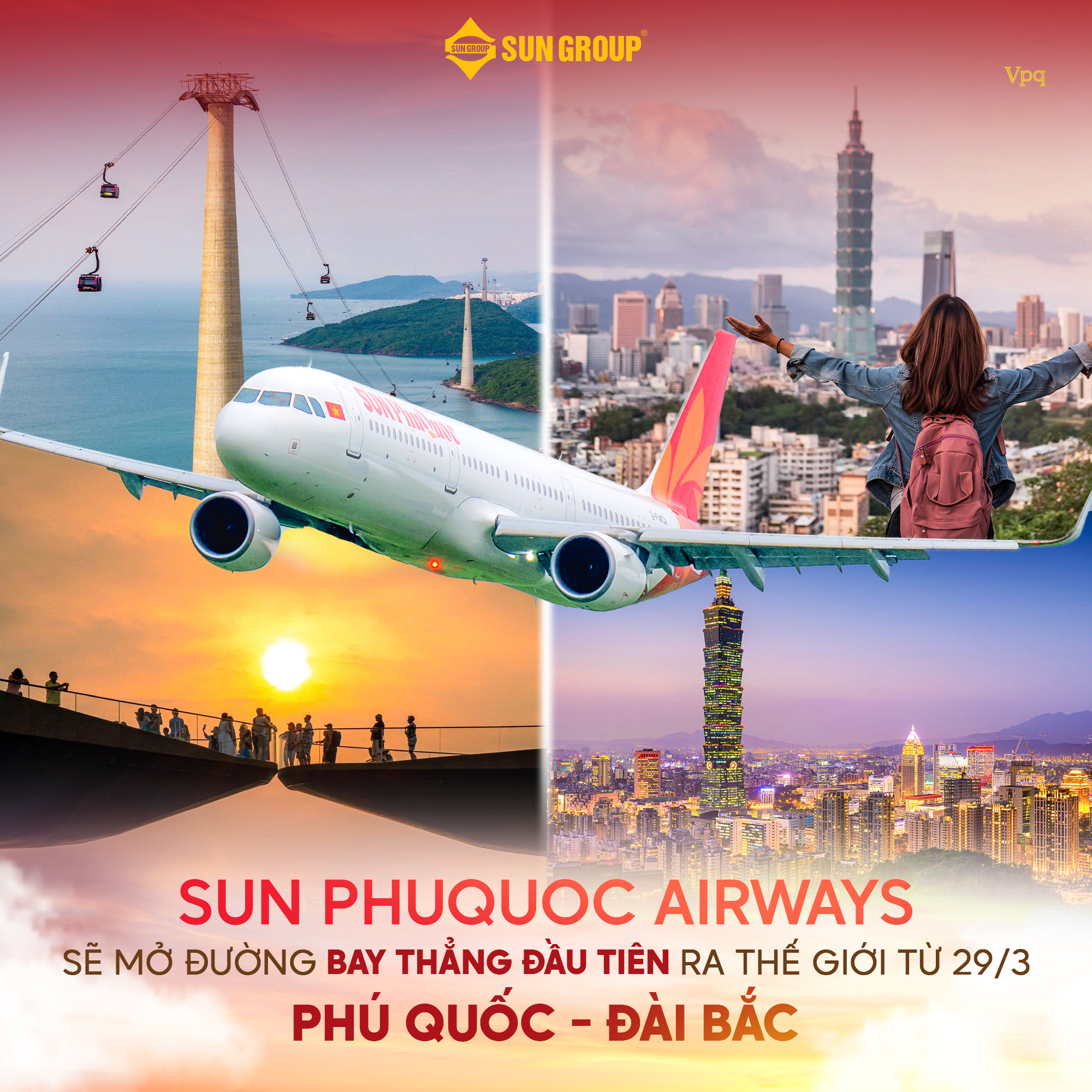  Sun PhuQuoc Airways ch&iacute;nh thức khai th&aacute;c đường bay thẳng Ph&uacute; Quốc &ndash; Đ&agrave;i Bắc