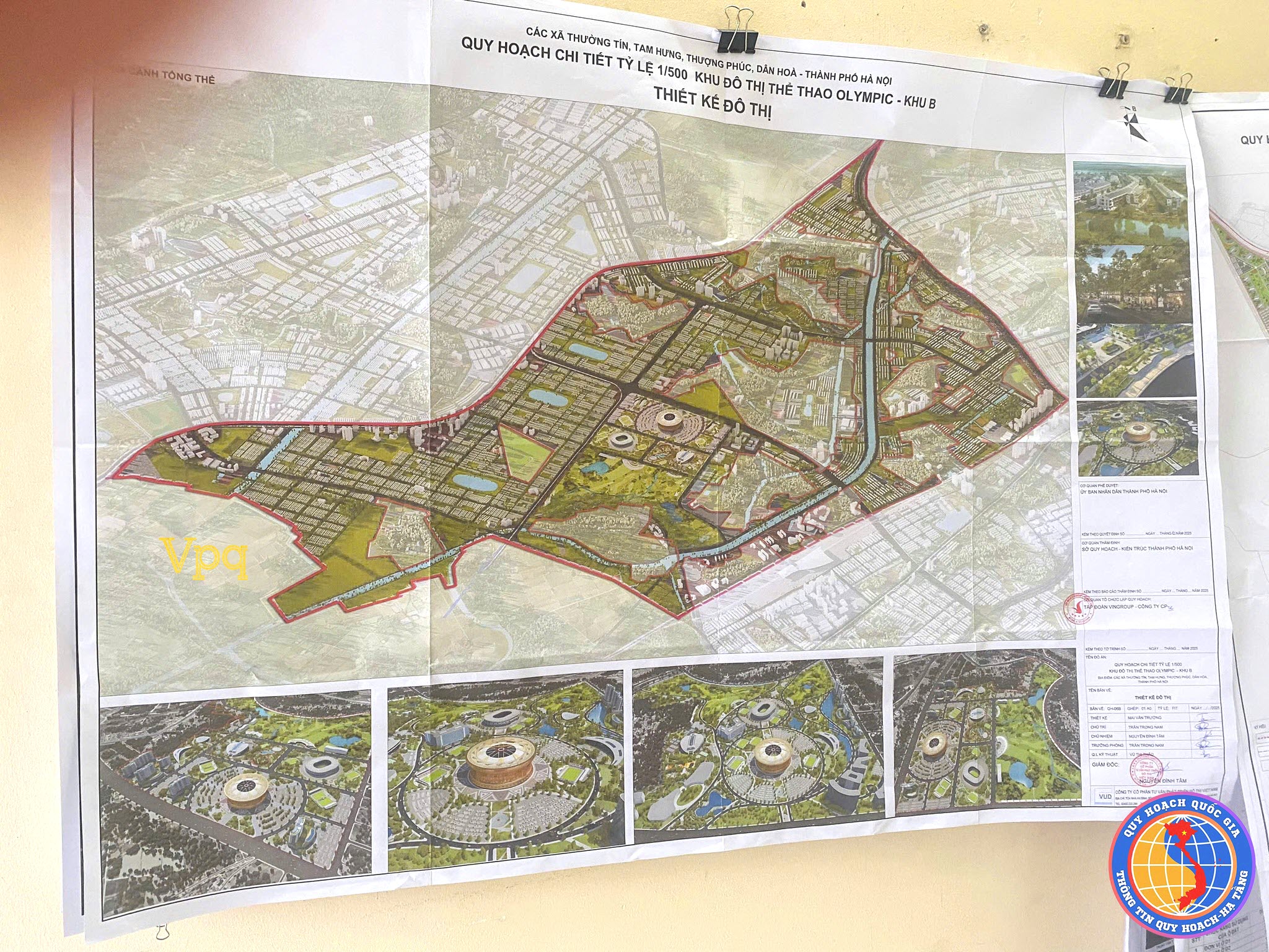 Quy hoạch chi tiết tỷ lệ 1/500 Khu đ&ocirc; thị thể thao Olympic - Khu B