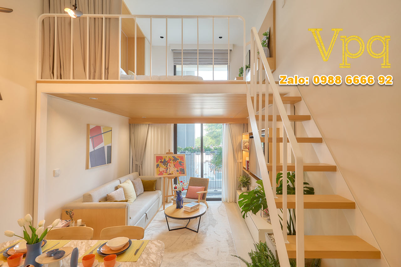 Không gian sinh hoạt của căn hộ studio Art Residence