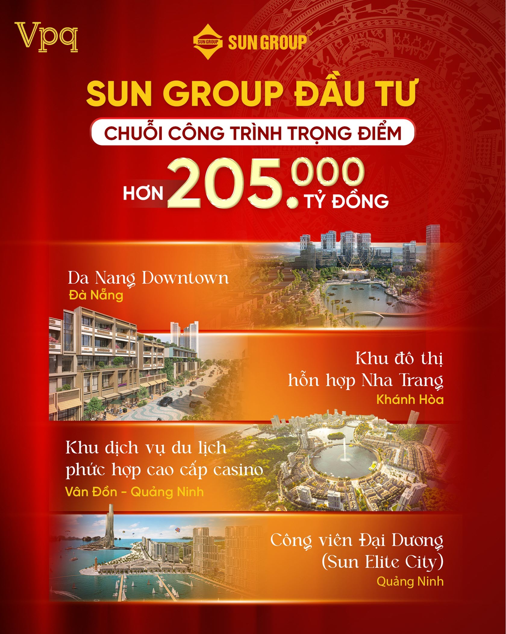 Sun Group đầu tư chuỗi công trình trọng điểm trị giá hơn 205 nghìn tỷ đồng mừng 80 năm Quốc khánh
