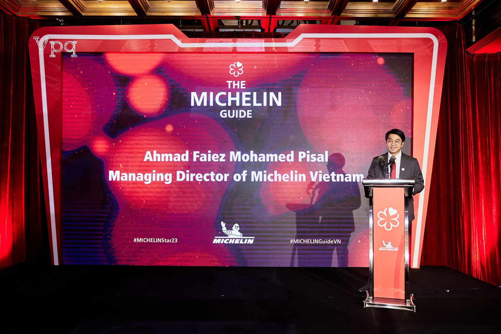 Ông Ahmad Faiez Mohamed Pisal - Giám đốc điều hành Michelin Việt Nam phát biểu tại sự kiện