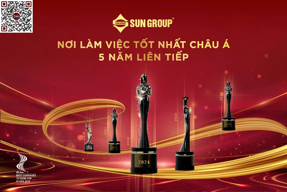 Sun Group lần thứ 5 được vinh danh giải thưởng Nơi làm việc tốt nhất Châu Á