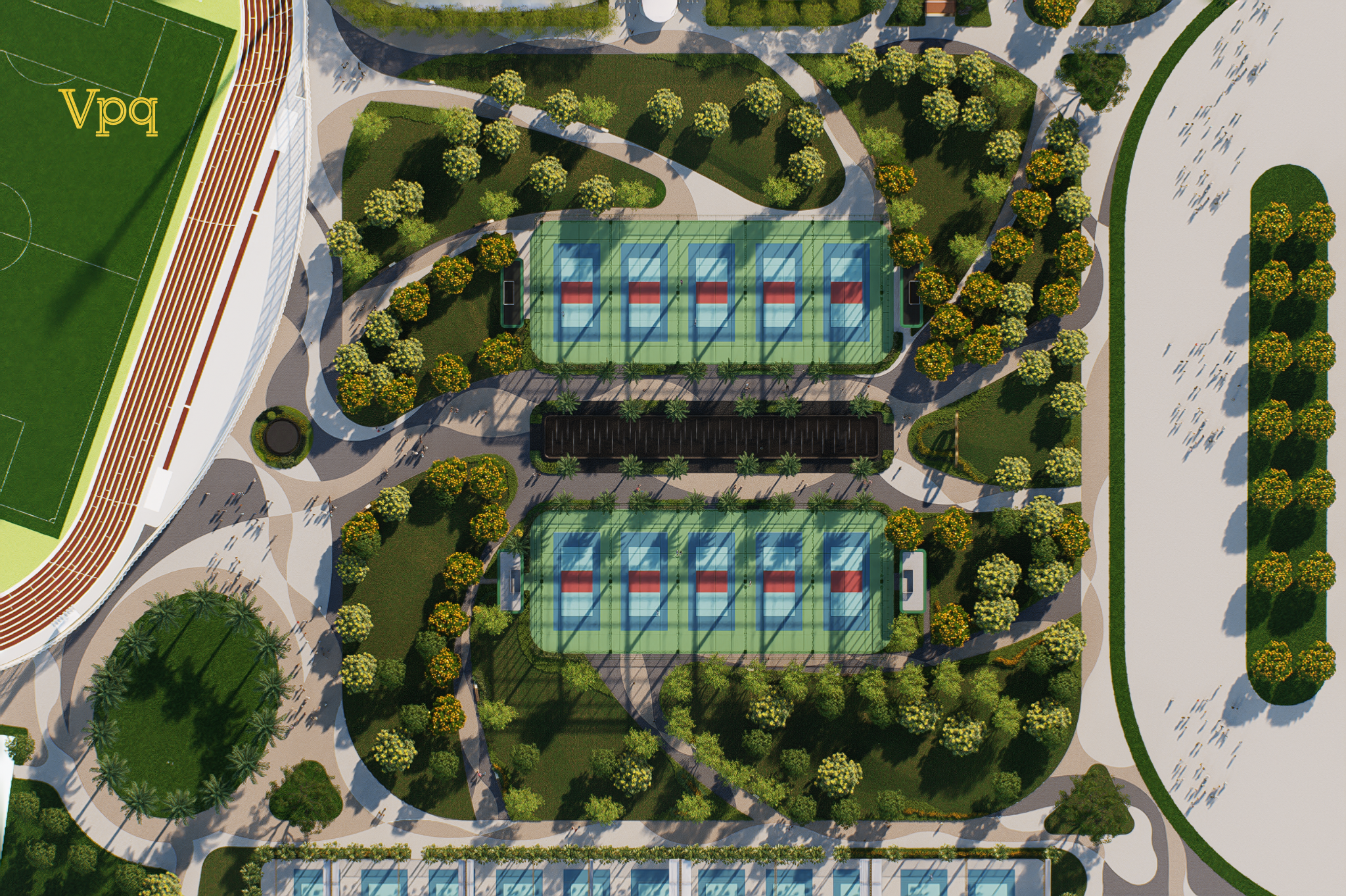 Hệ thống sân Pickleball tại Sun Sport City
