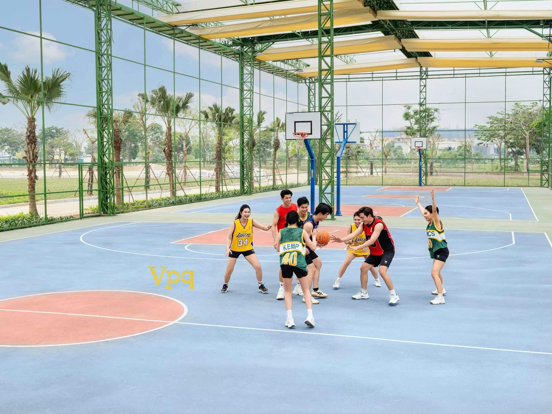 Hình ảnh thực tế sân bóng rổ Sun Sports City